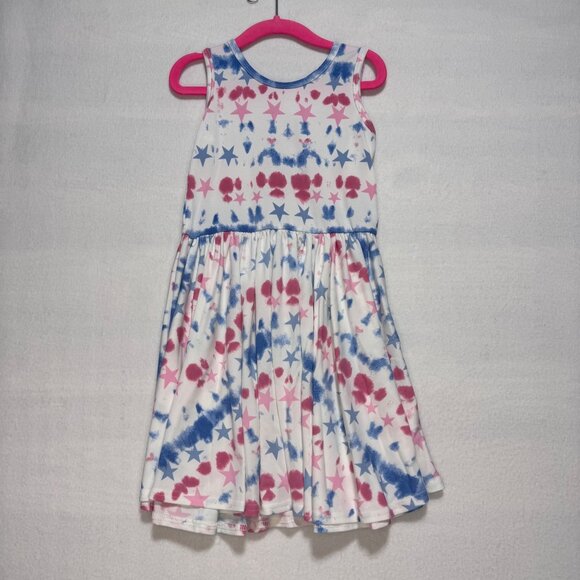 Girls Dotdotsmile Tank Dress Size 3/4 Red White and Blue New With Tags - Picture 1 of 5